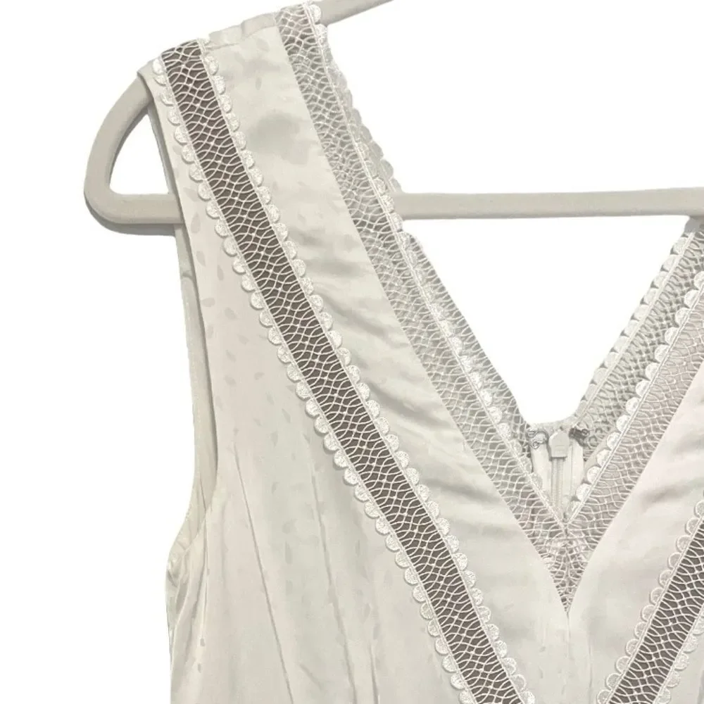 Self portrait white vintage look maxi dress - Picture 8 of 12